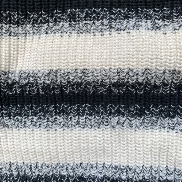 Black Chunky Round Neck Cotton Sweater - Picture 3 of 6